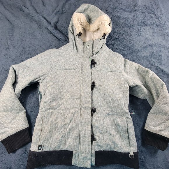 Roxy Limited Edition 5000 Womens Large Gray Winter Snow Jacket Ski Outdoors - Picture 1 of 16